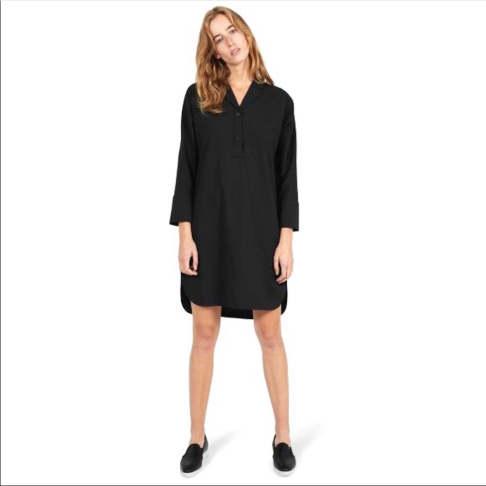 Everlane Black Artist Smock Dress S